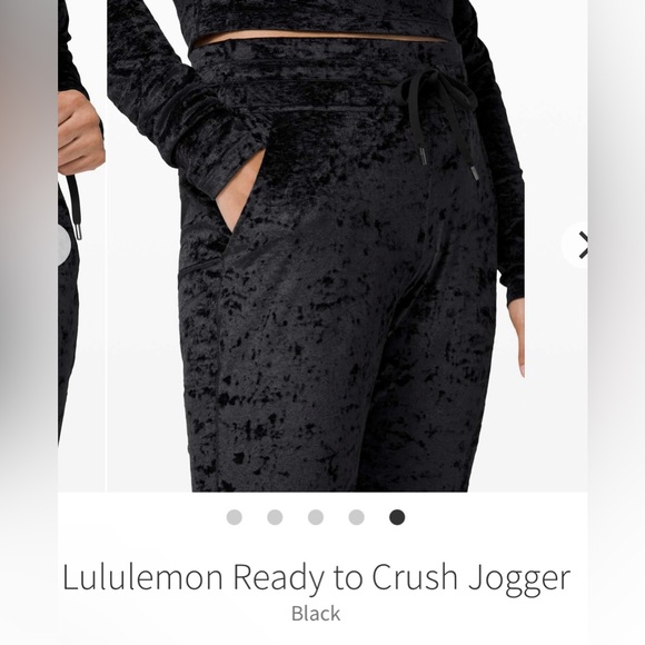 Lululemon size 2 ready to crush black joggers. Like new. $128 retail. High rise - Picture 3 of 12